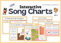 Interactive Song Chart Set A - Digital Bundle of 5 (Printable PDF)